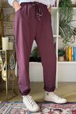 Luxury Tapered Magic Trouser Aubergine